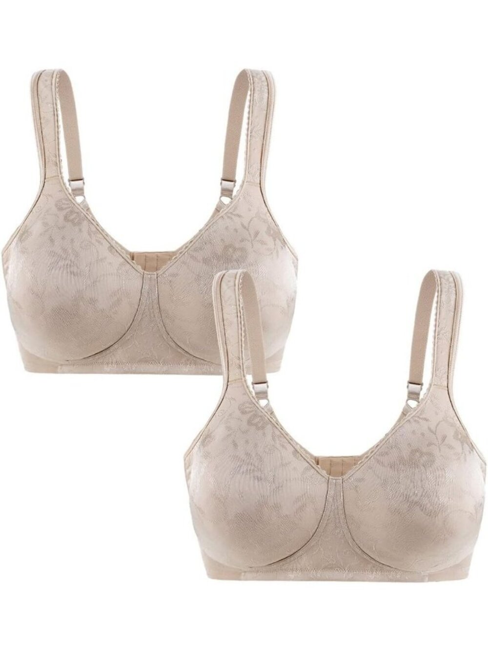 Plus Size Wireless Bra - Full Coverage Comfort Minimizer for Everyday Wear